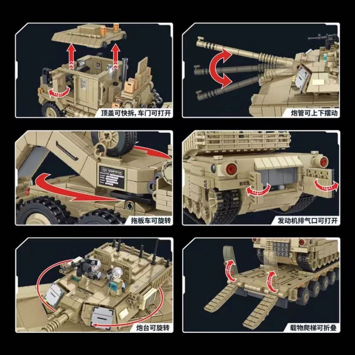Panlos 628015 M1070 Oshkosh Tank Transporter