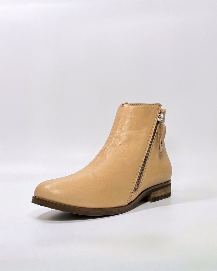 Parade Twin Zip Ankle Boots (Straw)