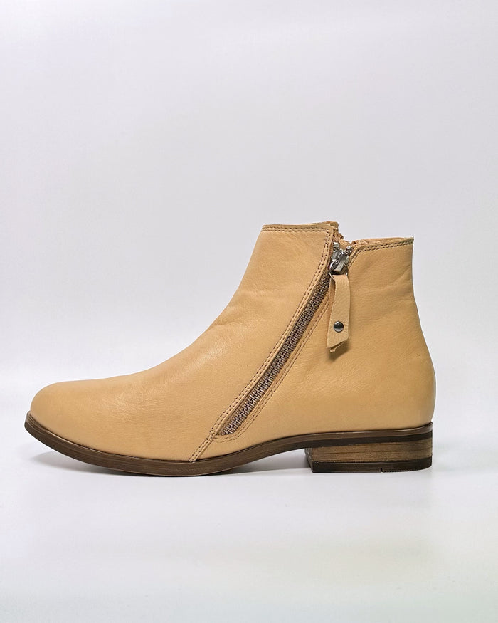 Parade Twin Zip Ankle Boots (Straw)
