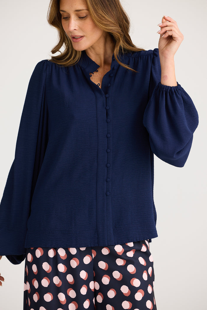 Penny Blouse (Navy)