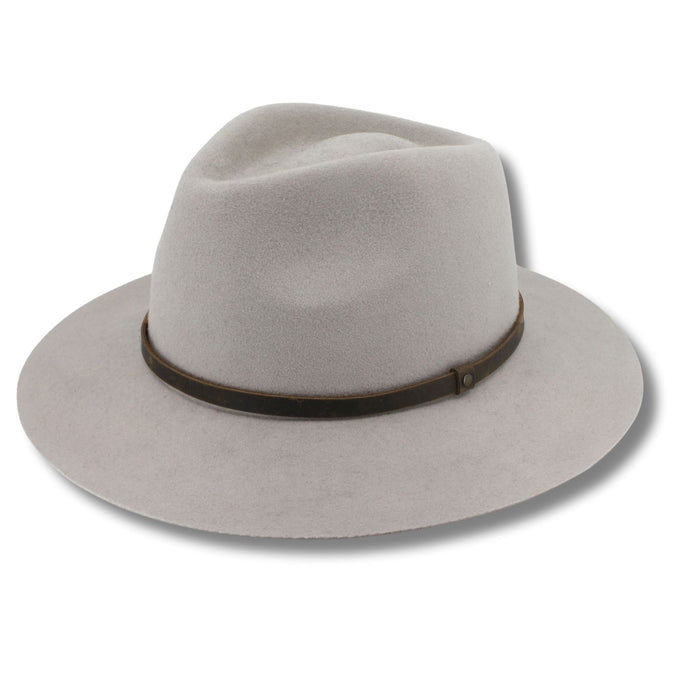 Before Dark Perisher Wool Felt Fedora Light Grey | Women's Hats | Gretel Lane