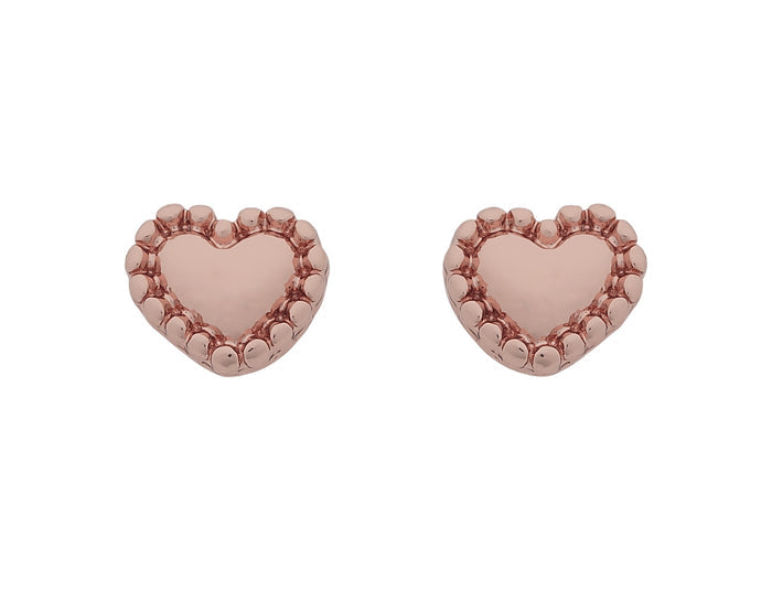 Liberté Petite Frankel Heart Earring in Rose Gold | Women's Jewellery | Gretel Lane