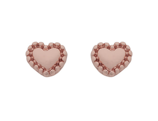 Liberté Petite Frankel Heart Earring in Rose Gold | Women's Jewellery | Gretel Lane