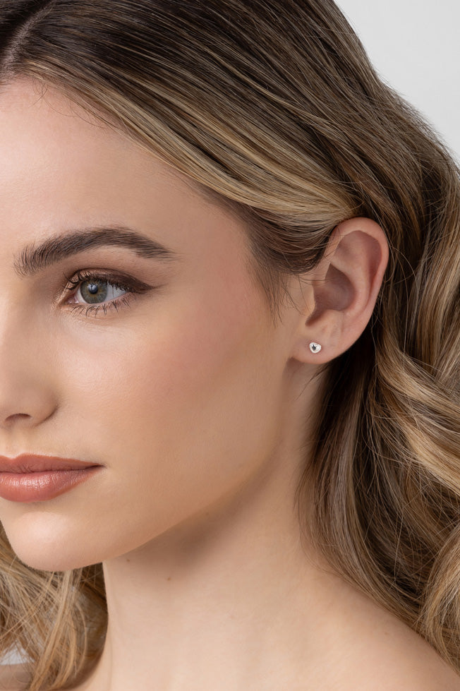 Liberte Petite Women's Frankel Heart Stud Earring Silver | Women's Jewellery | Gretel Lane
