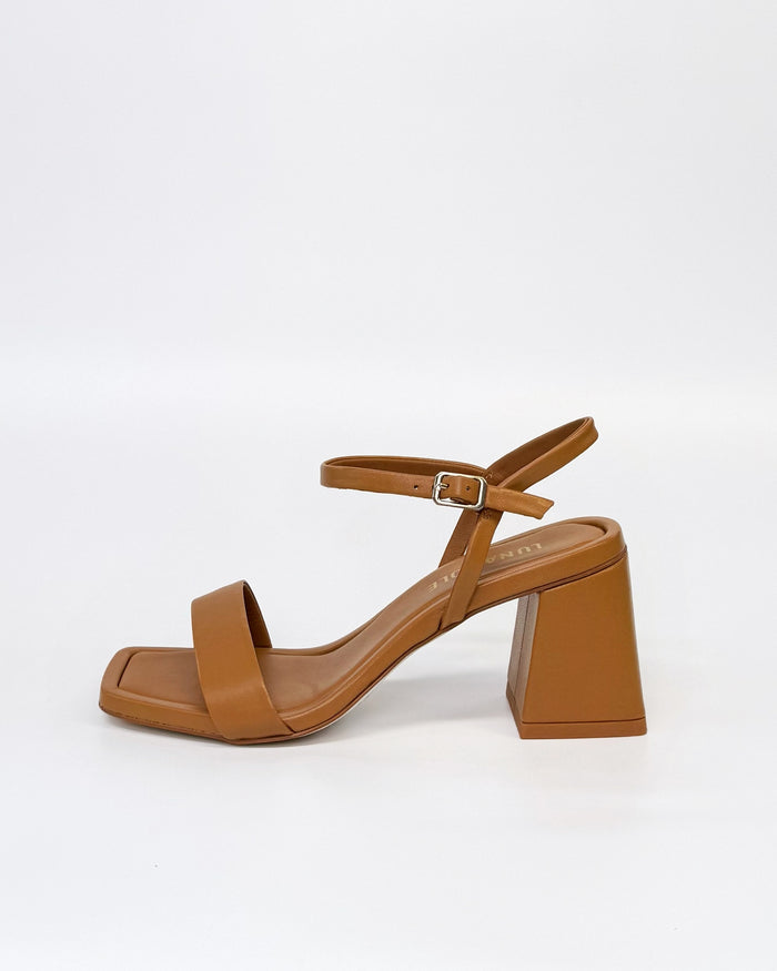 Luna Sole Petra Women's Square Heel Sandal Coconut Leather | Women's Shoes | Gretel Lane