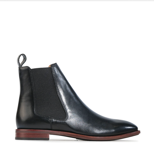 EOS Women's Phebes Chelsea Boot in Black Leather | Gretel Lane