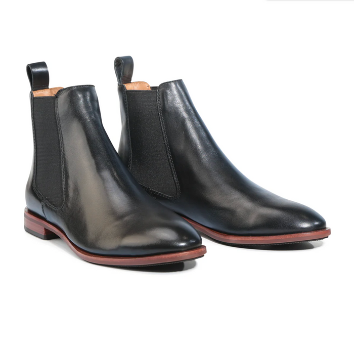 EOS Women's Phebes Chelsea Boot in Black Leather | Gretel Lane