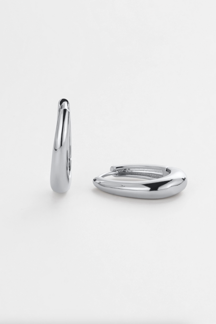 Zafino Pia Large Hoop Earrings Silver | Women's Jewellery | Gretel Lane