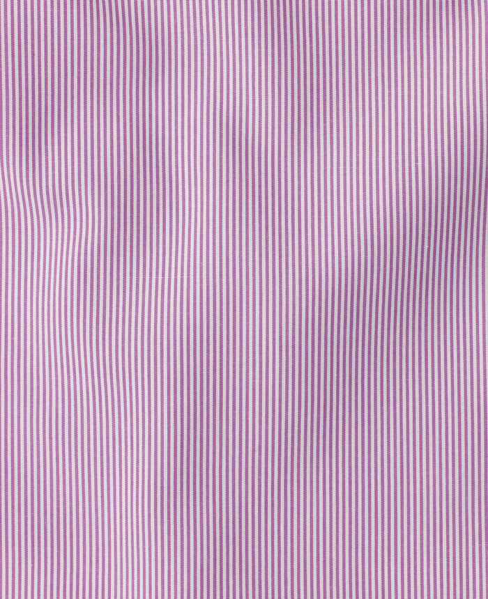 piers lilac fine bengal made to measure shirt fabric detail