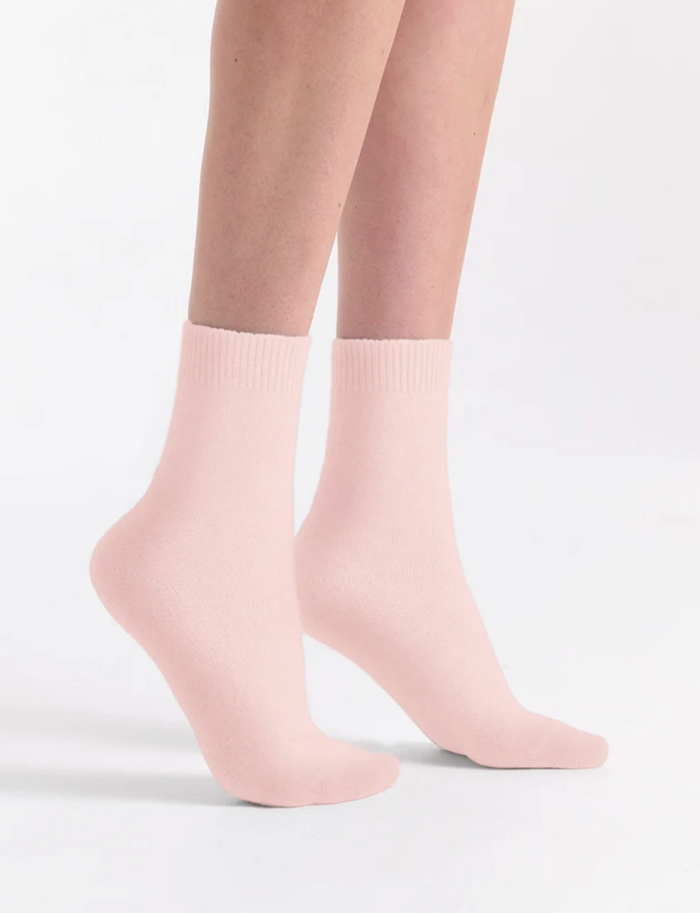 Levante Pina Wool Blend Crew Sock in Rosette | Women's Socks | Gretel Lane
