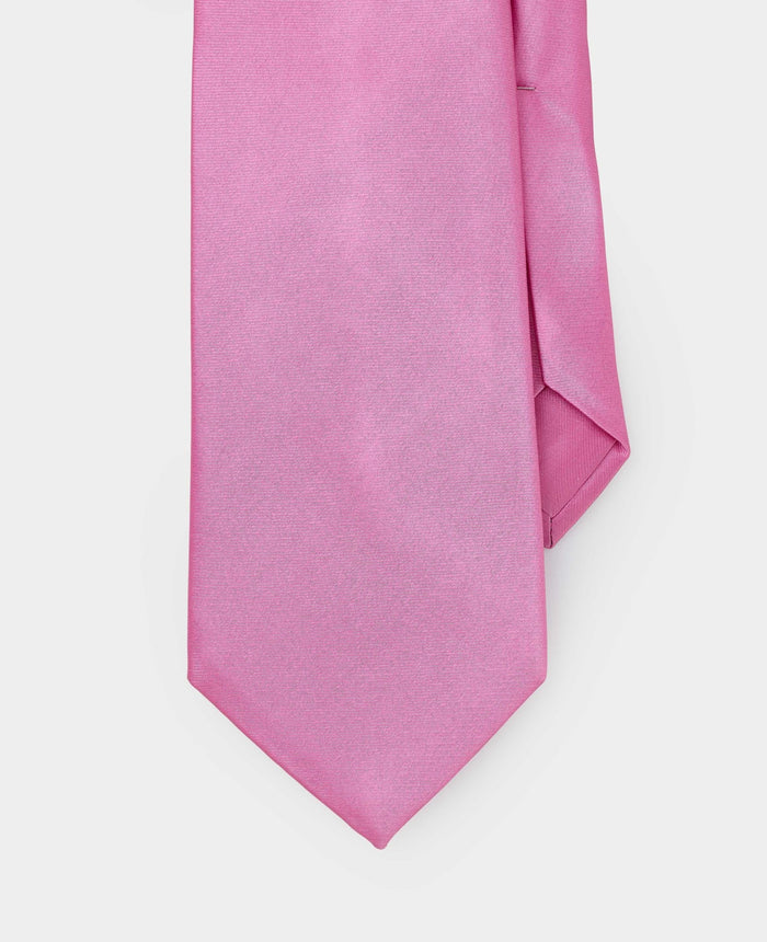 Men's Pink Seven Fold Silk Tie