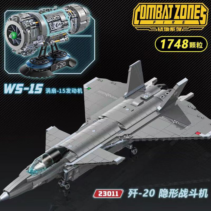 QMAN 23011 J-20 Fighter Aircraft QMAN