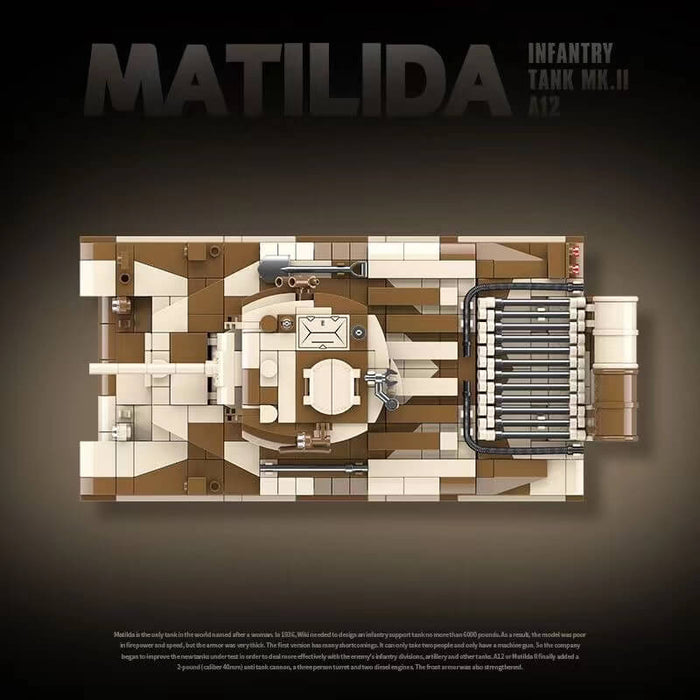 Quanguan 100236 Matilida Infantry Tank MK.II A12 Afobrick