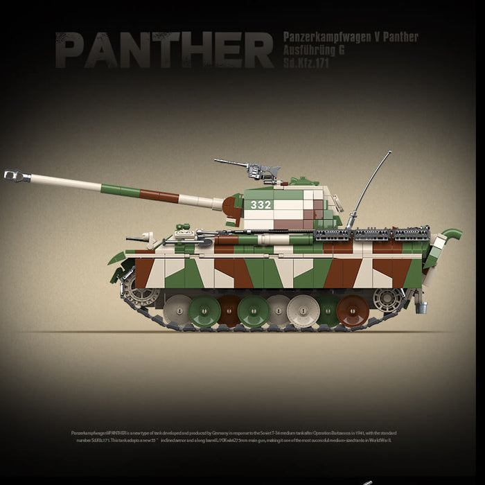 QUANGUAN 100252 Panzerkampfwagen V Panther Ausfuhrung G