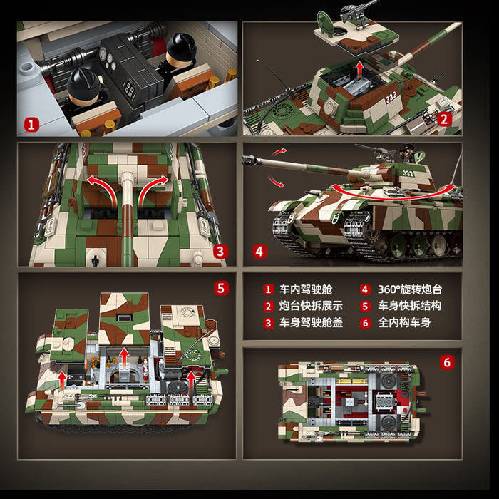 QUANGUAN 100252 Panzerkampfwagen V Panther Ausfuhrung G