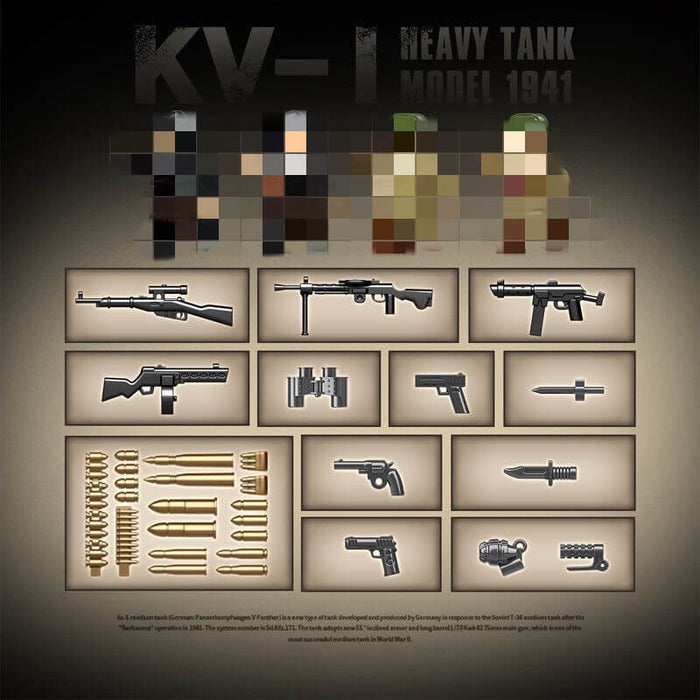 Quanguan 100253 KV-1 Heavy Tank 1941 Model