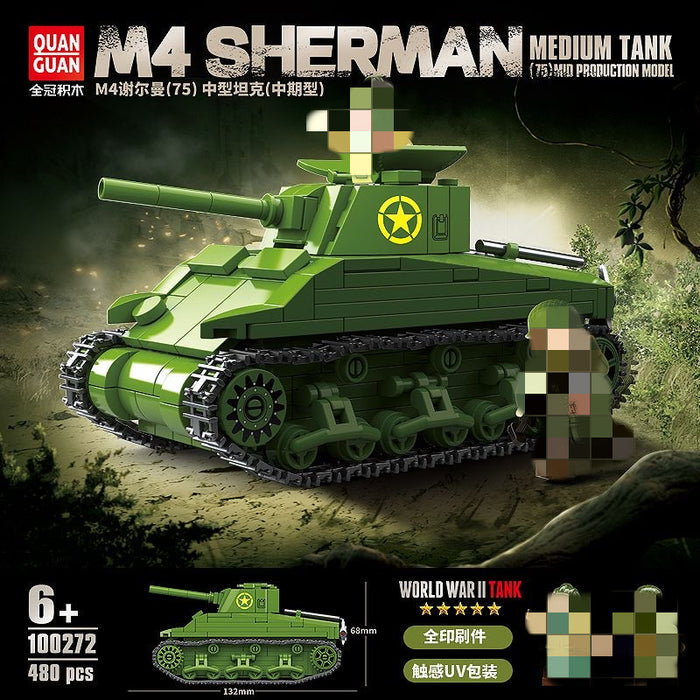 QUANGUAN 100272 M4 SHERMAN MEDIUM TANK