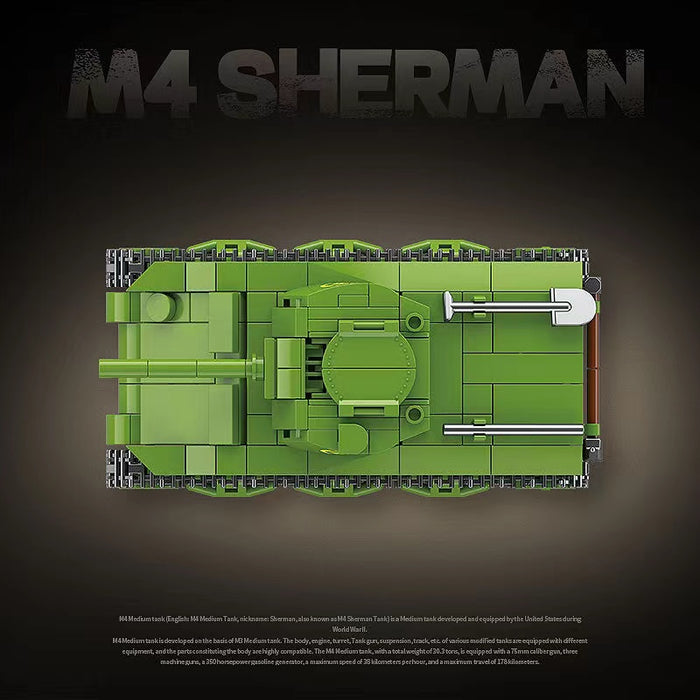 QUANGUAN 100272 M4 SHERMAN MEDIUM TANK