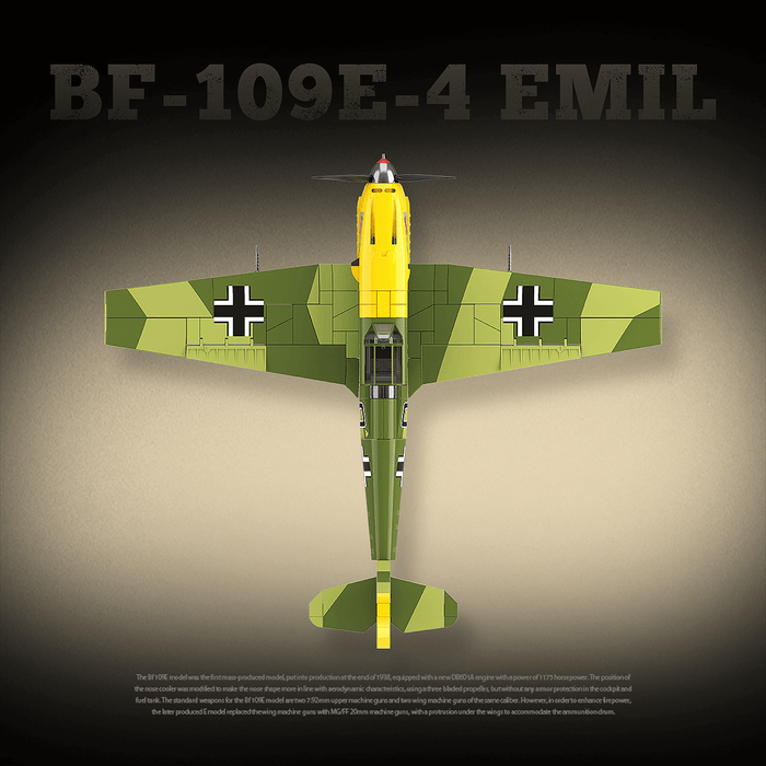 QUANGUAN 100288 Messerschmitt Bf-109 E-4 Emil