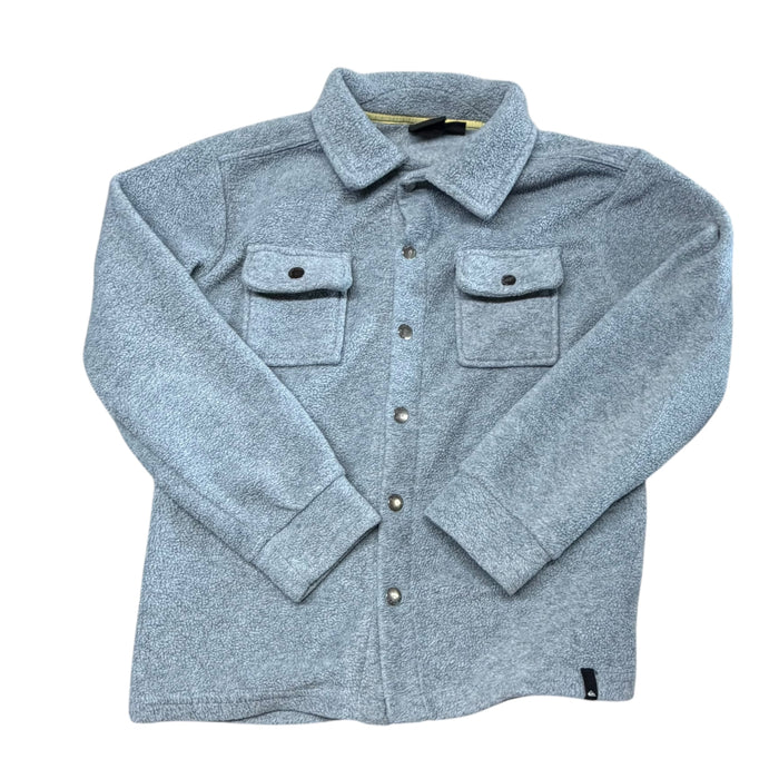 Quicksilver | Gray Fleece Shacket | S (7/8)
