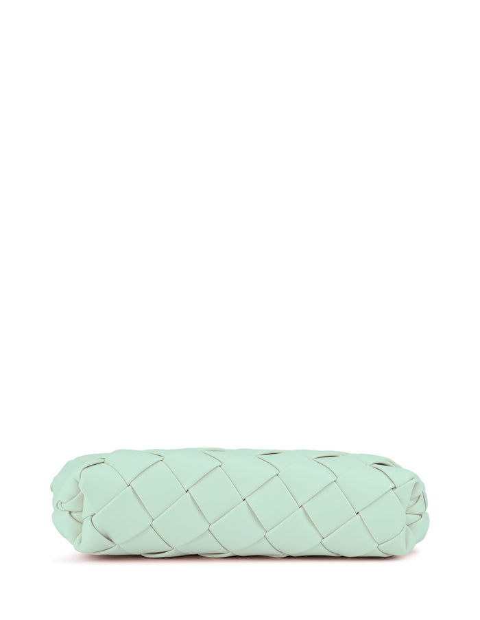 Quinn Women's Woven Clutch Bag in Mint Green | Gretel Lane