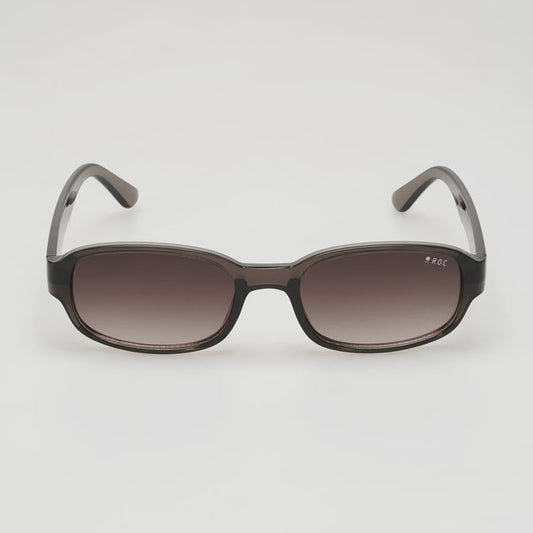 Roc Rad Rectangular Sunglasses Grey Gradient Brown | Women's sunglasses | Gretel Lane