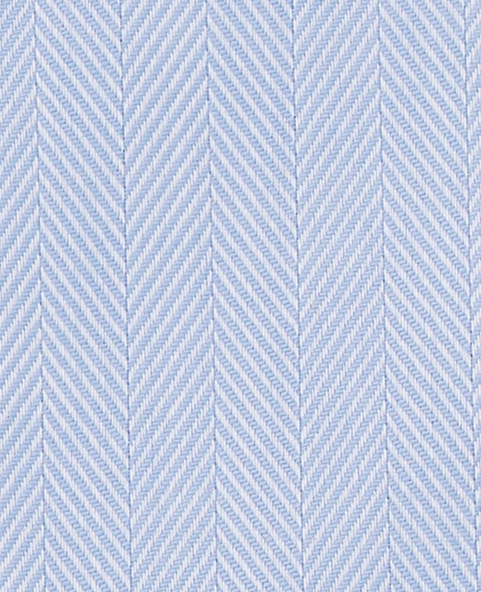 rafel pale blue herringbone made to measure shirt fabric detail