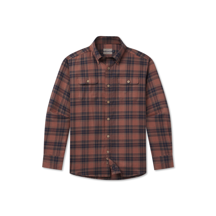 Stone Brown & Navy Plaid | Front