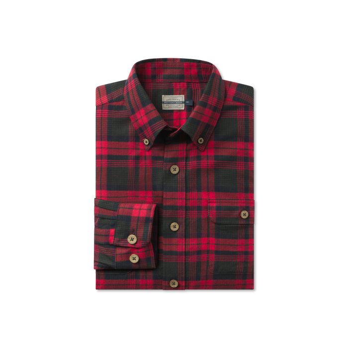 Navy & Red  Plaid