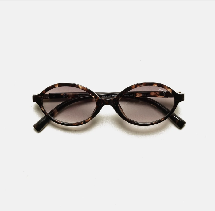 ROC Reboot Oval Sunglasses Tortoiseshell-Smoke | Women's Eyewear | Gretel Lane