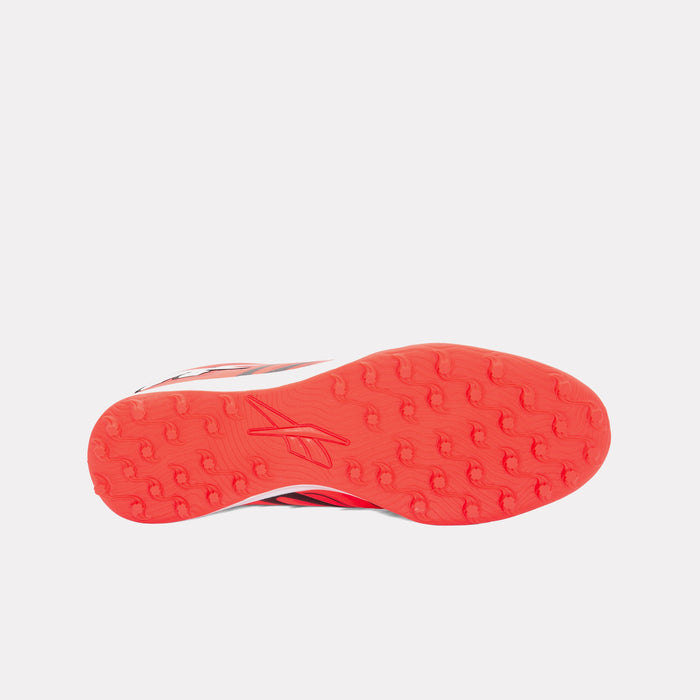 REEBOK FOOTWEAR UNISEX Sidewinder 26 Club Turf Soccer Shoes NEON CHERRY/RIVAL RED/BLACK