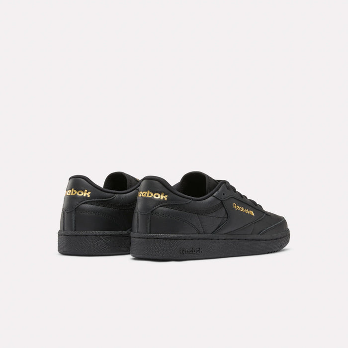 REEBOK FOOTWEAR WOMEN Club C 85 Shoes BLACK/GOLDMETALLIC