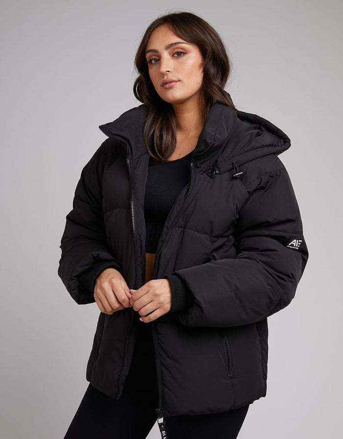Remi Luxe Oversized Puffer Winter Jacket Black