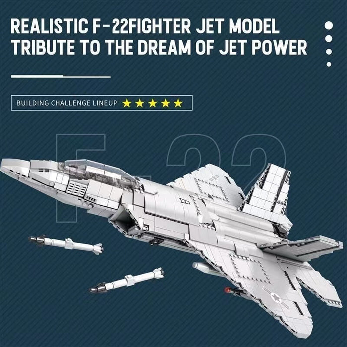 Reobrix 33020 F-22 Raptor Fighter