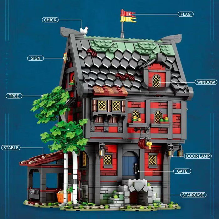 Reobrix 66017 Medieval Tavern THE CRUSADER'S INN Afobrick