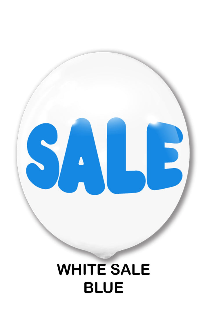 Sale White Blue Ink