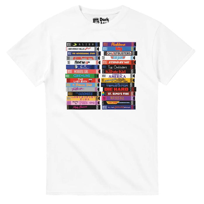 Retro 80s Movies VHS Stacks T-Shirt