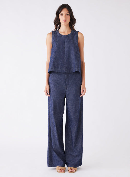 Revival Denim Top (Dark Blue Denim)