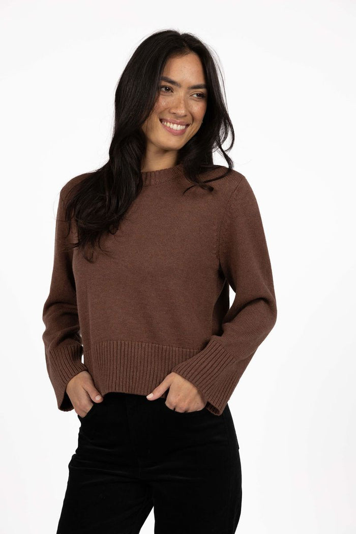 Humidity Women's Brown Knit Rexie Jumper | Gretel Lane