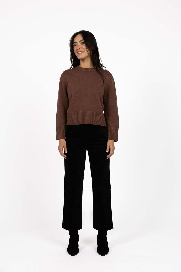 Humidity Women's Brown Knit Rexie Jumper | Gretel Lane