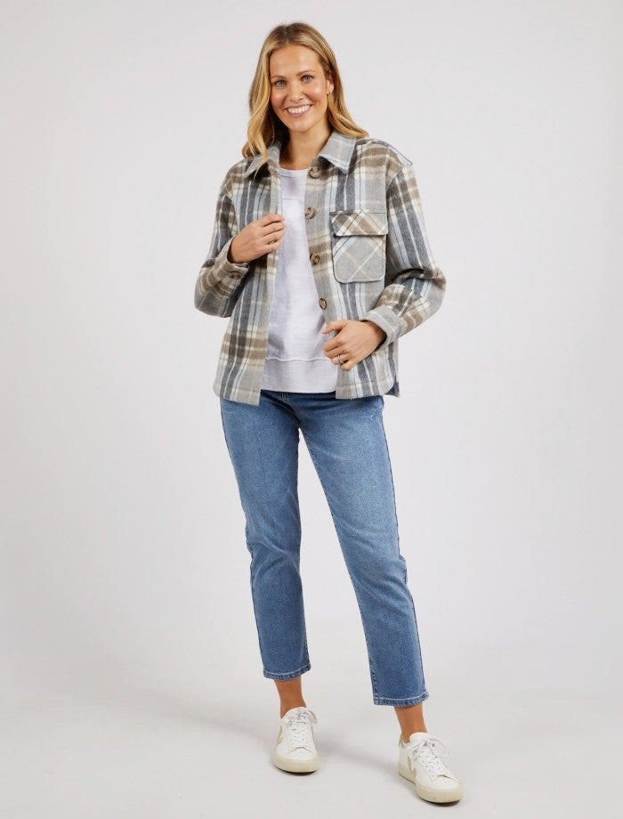 Foxwood slightly cropped Rhodes Check Jacket
