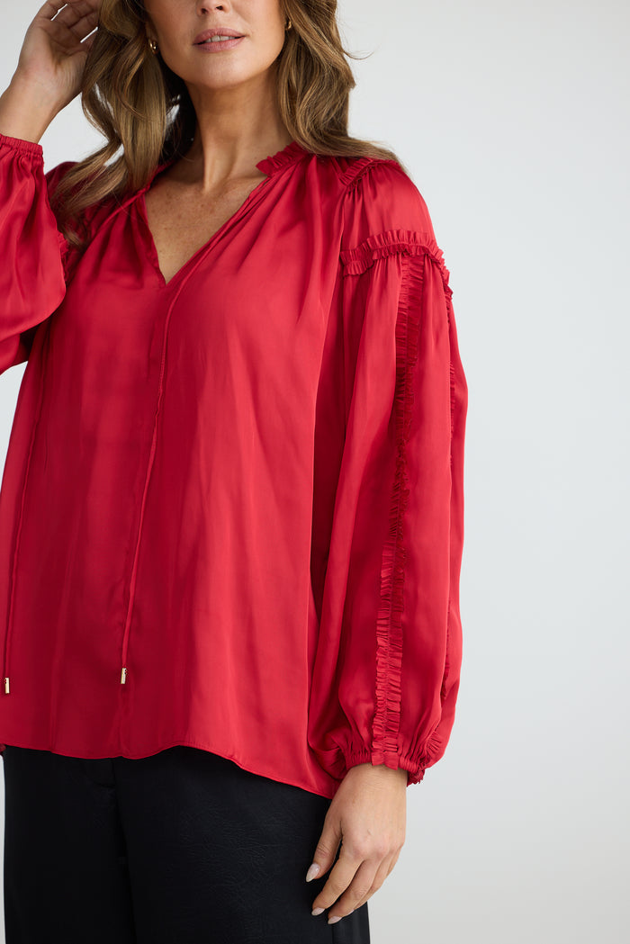 Ritz Blouse (Cherry)