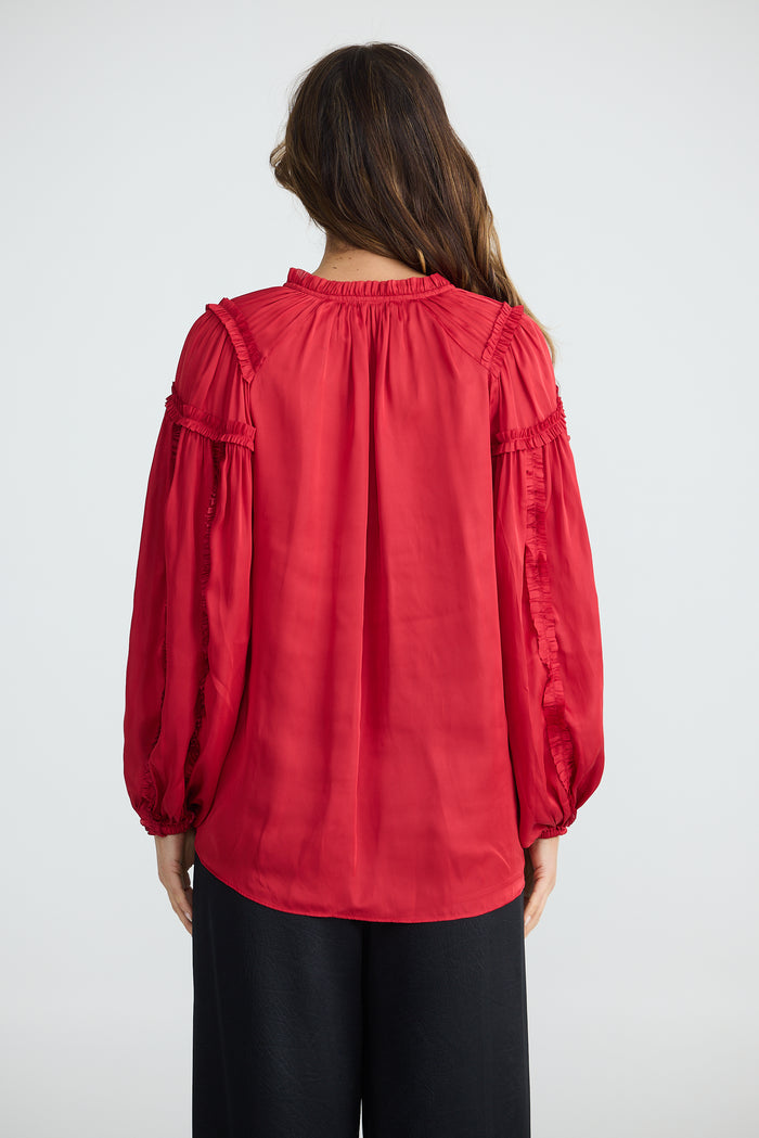 Ritz Blouse (Cherry)