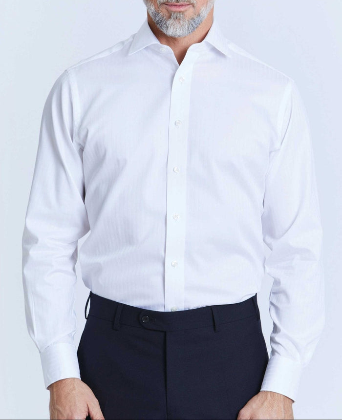 robert white satin stripe made to measure shirt model 1