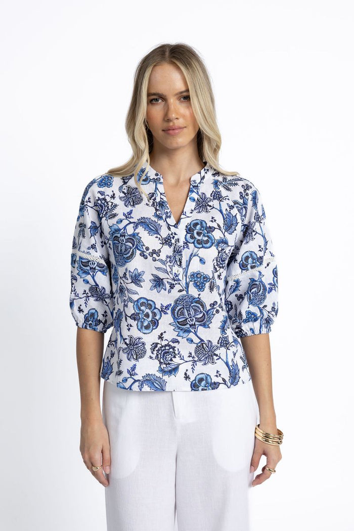 Rosa Blouse (Jardin Print)