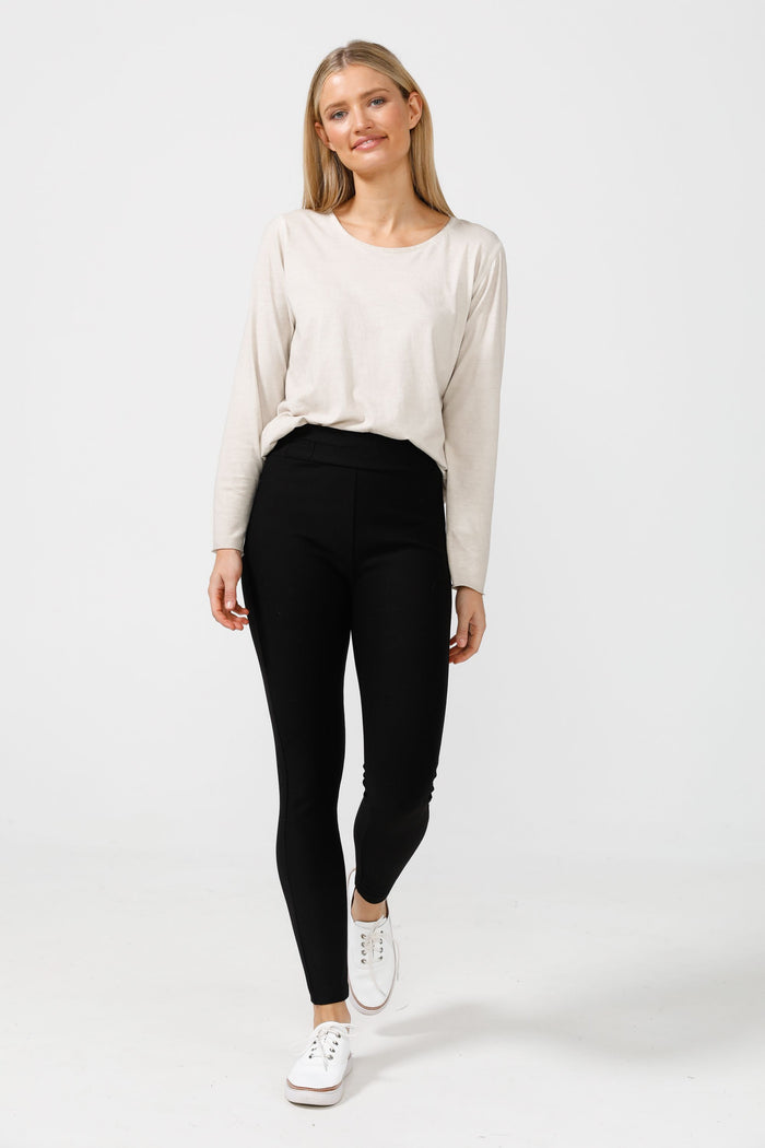 Runway Slim Stretch Pants  - Black | Brave + True