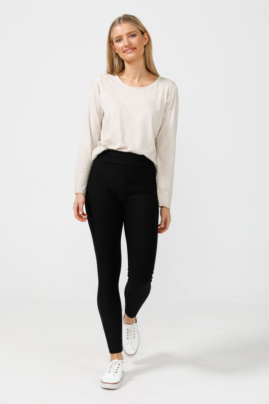 Runway Slim Stretch Pants  - Black | Brave + True
