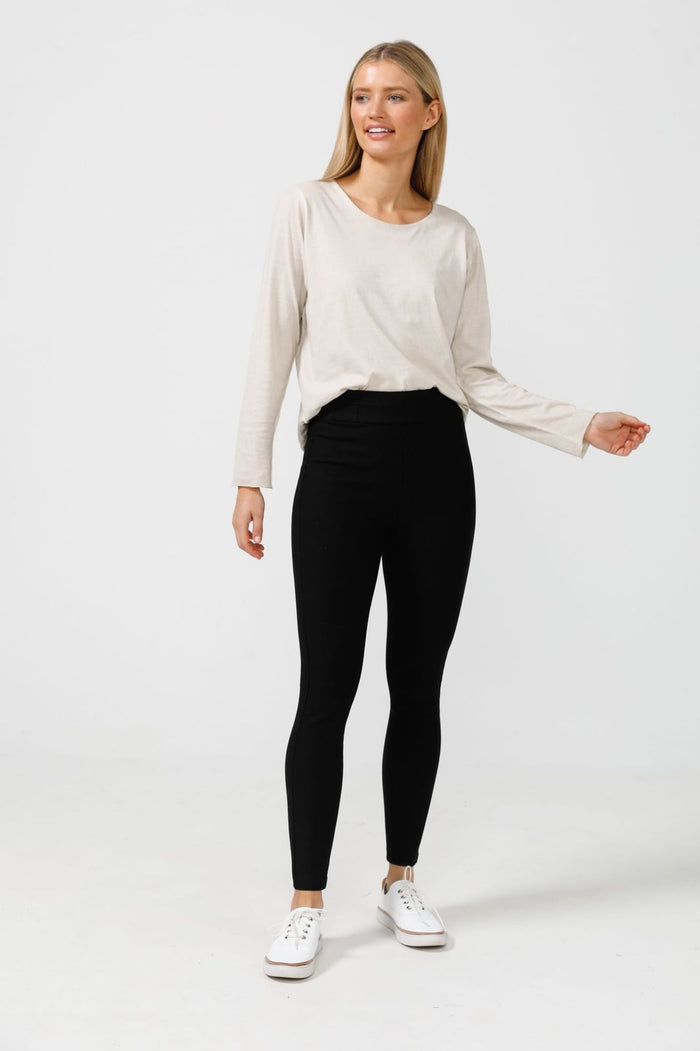 Slim Stretch Pants  - Black | Brave + True