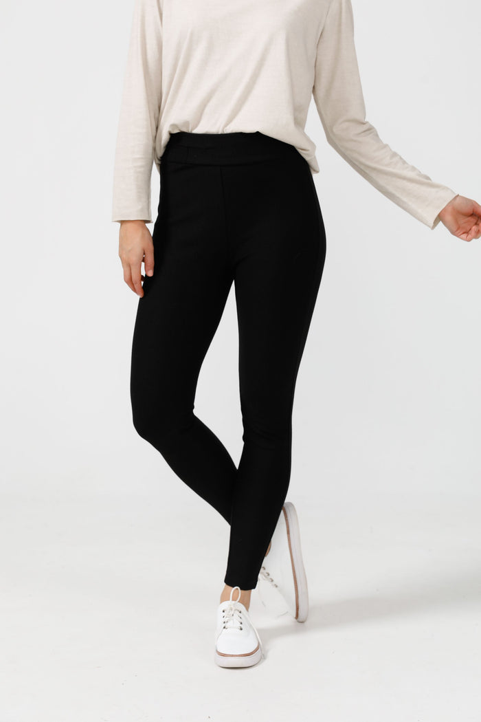 Slim Stretch Pants  - Black | Brave + True