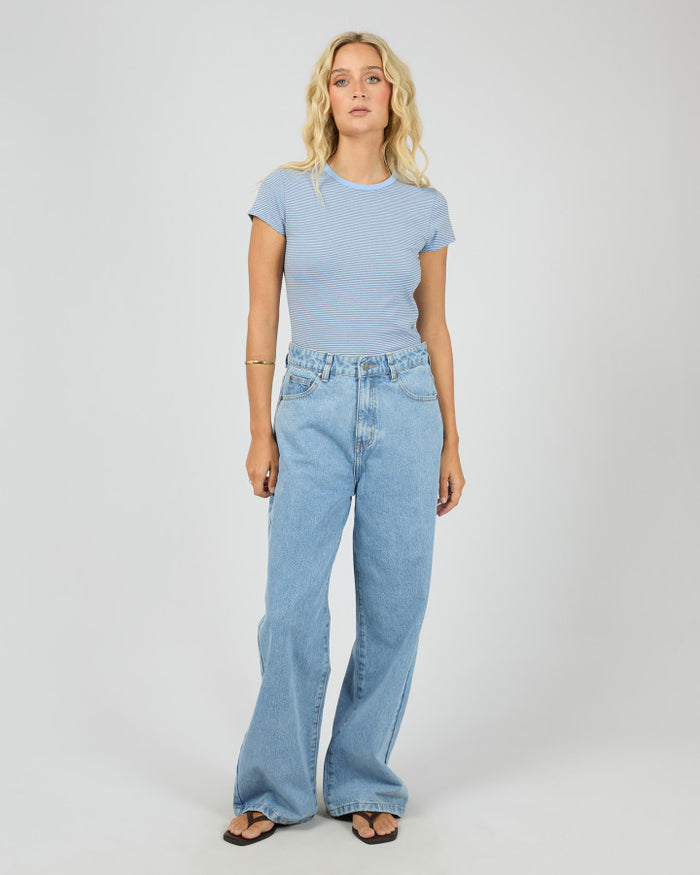 All About Eve Sami Cotton Stripe Tee in Blue | Women's Clothing | Gretel Lane